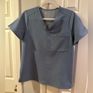 Figs Catarina Top Heather Indigo Small Gently Worn Excellent Condition